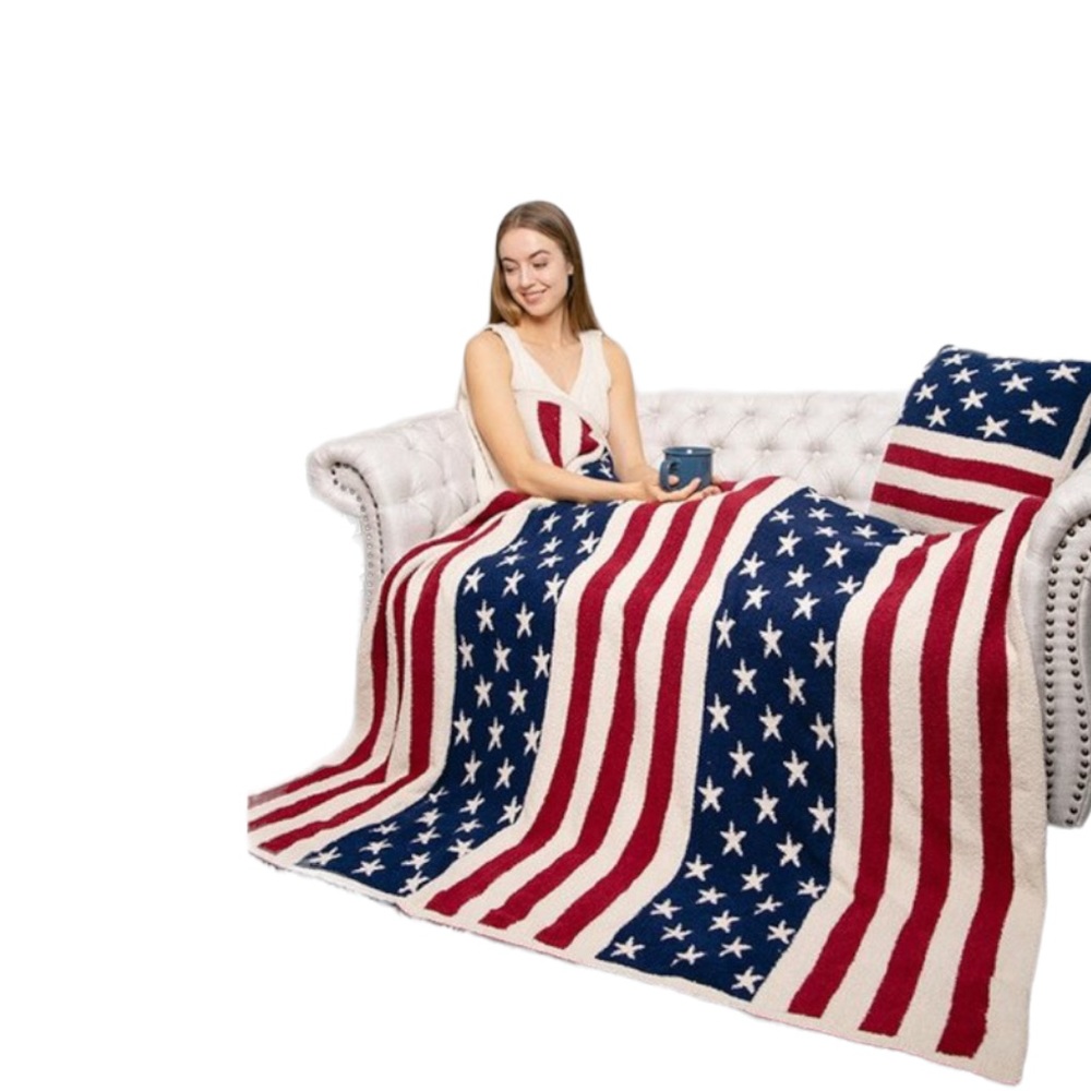 American Flag Throw Blanket , Luxury Home , 50 X 60